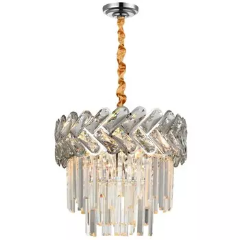 Подвесная люстра с хрусталем Natali Kovaltseva ARMOUR 81436/6C CHROME