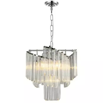 Подвесная люстра с хрусталем Natali Kovaltseva MAJESTIC 81433/6C CHROME