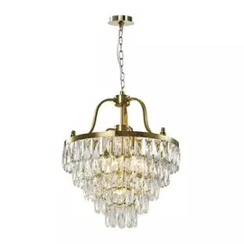 Подвесная люстра с хрусталем Salvatore Lumien Hall LH0037/5P-CO-CL