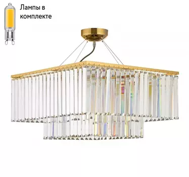 Подвесная люстра с лампочками Arti Lampadari Enio E 1.5.50.101 GP+Lamps