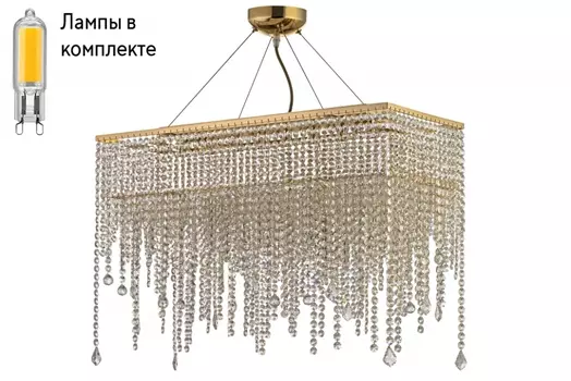 Подвесная люстра с лампочками Arti Lampadari Milano E 1.5.70X25.105 G+Lamps