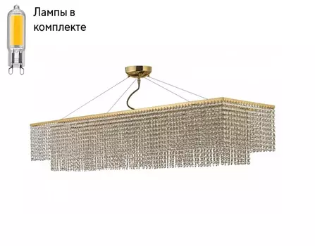 Подвесная люстра с лампочками Arti Lampadari Milano E 1.5.120X30.502 G+Lamps