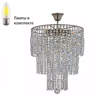 Подвесная люстра с лампочками Arti Lampadari Napoli E 1.5.38.501 N+Lamps