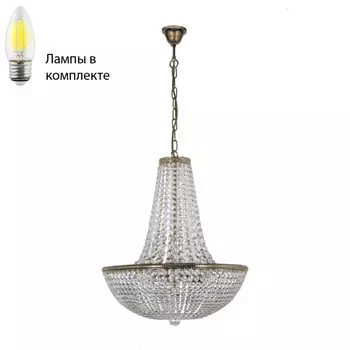 Подвесная люстра с лампочками Arti Lampadari Todi E 1.5.50.100 G+Lamps
