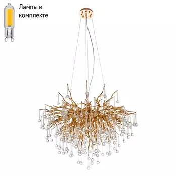 Подвесная люстра с лампочками DIVINARE 3132/01 SP-10+Lamps
