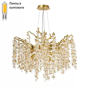 Подвесная люстра с лампочками DIVINARE 3134/01 SP-8+Lamps