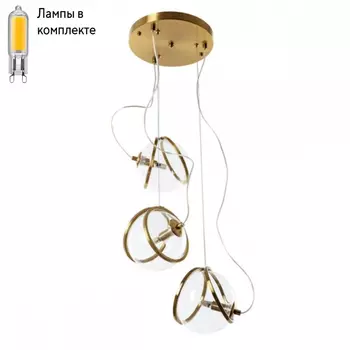Подвесная люстра с лампочками DIVINARE 5015/17 SP-3+Lamps