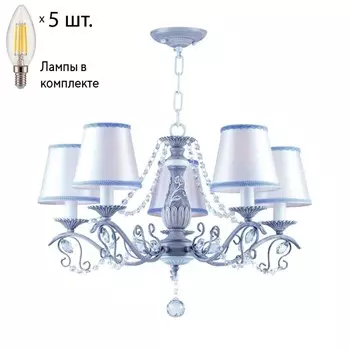 Подвесная люстра с лампочками F-Promo Elisa 2130-5P+Lamps E14 Свеча