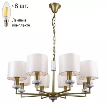 Подвесная люстра с лампочками F-Promo Marbella 2347-8P+Lamps E14 Свеча