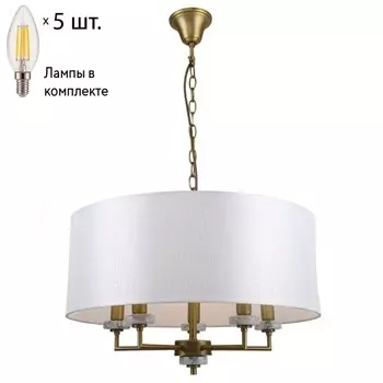 Подвесная люстра с лампочками F-Promo Marbella 2348-5P+Lamps E14 Свеча