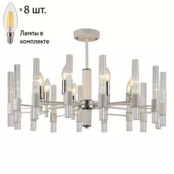 Подвесная люстра с лампочками F-Promo Supreme 2539-8P+Lamps E14 Свеча