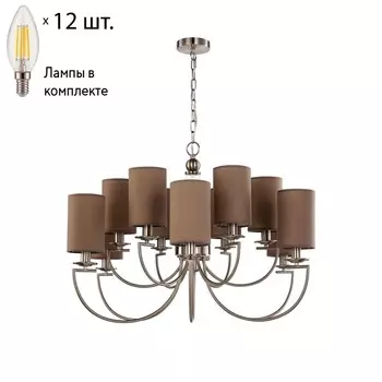Подвесная люстра с лампочками Favourite Argo 2934-12P+Lamps E14 Свеча