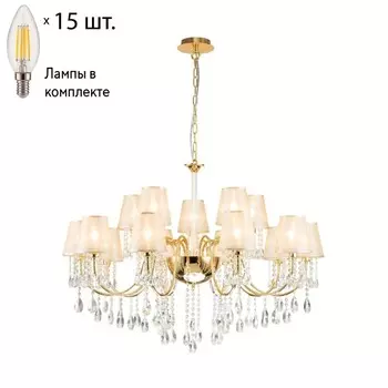Подвесная люстра с лампочками Favourite Cutie 2868-15P+Lamps E14 Свеча
