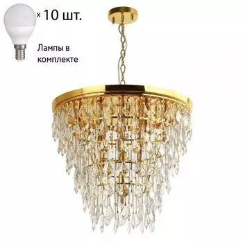 Подвесная люстра с лампочками Favourite Everest 2946-10PC+Lamps E14 P45