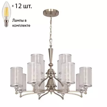 Подвесная люстра с лампочками Favourite Laguna 2698-12P+Lamps E14 Свеча