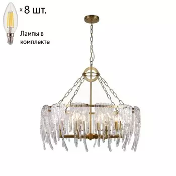Подвесная люстра с лампочками Favourite Lollipop 2764-8P+Lamps E14 Свеча