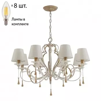 Подвесная люстра с лампочками Favourite Silena 2635-8P+Lamps E14 Свеча