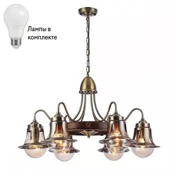Подвесная люстра с лампочками Omnilux OML-50703-06+Lamps