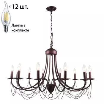 Подвесная люстра с лампочками от Lustrof Плини 2590-1519114