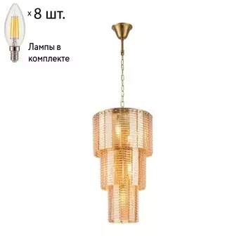 Подвесная люстра с лампочками от Lustrof Престиж 2973-519392
