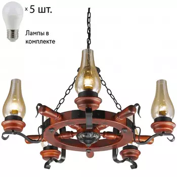Подвесная люстра с лампочками Velante 583-703-05+Lamps