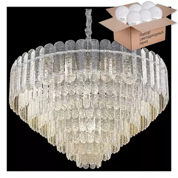 Подвесная люстра с лампочками Wertmark WE129.21.103+Lamps