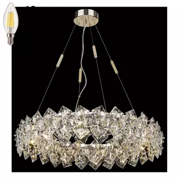 Подвесная люстра с лампочками Wertmark WE155.12.303+Lamps