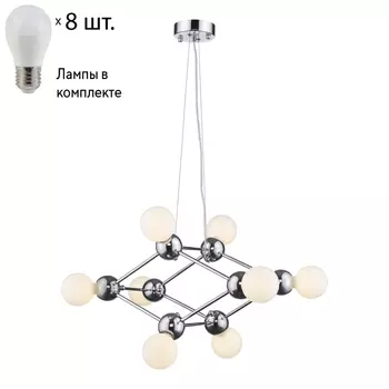 Подвесная люстра с лампочками Wertmark WE234.08.103+Lamps