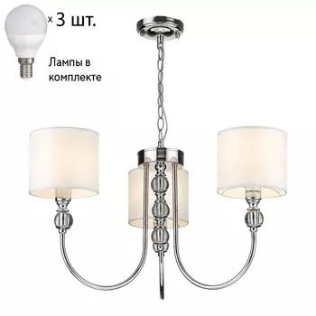 Подвесная люстра с лампочкой Velante 295-103-03+Lamps E14 P45