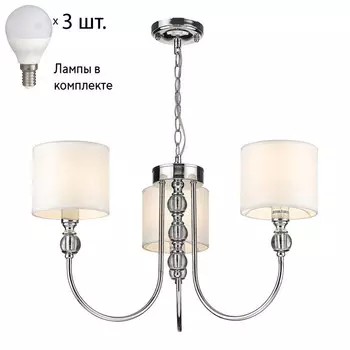 Подвесная люстра с лампочкой Velante 295-103-03+Lamps E14 P45