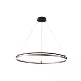 Подвесная люстра с пультом ДУ Crystal Lux FERNANDO SP88W LED D1000 COFFEE/BLACK