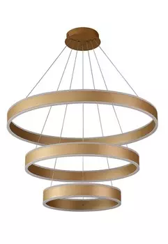 Подвесная люстра с пультом ДУ Crystal Lux MUCHOS SP158W LED D400+600+800 GOLD