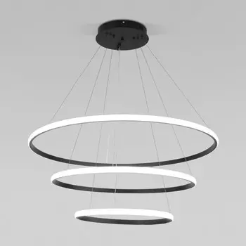 Подвесная люстра с пультом ДУ Eurosvet Collars 90264/3 черный