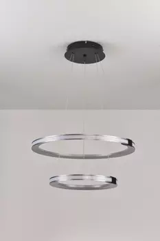 Подвесная люстра с пультом ДУ iLEDEX Vision 9225-6+4SD GR+BK