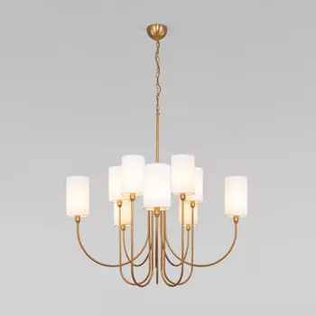 Подвесная люстра с тканевыми абажурами Eurosvet Abbey 60164/10 (a065749)