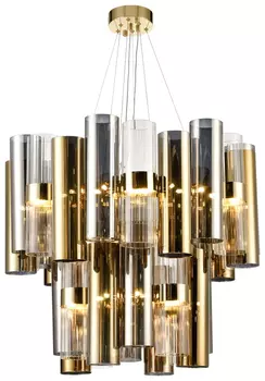 Подвесная люстра в гостиную с 33 LED лампами. Комплект от Lustrof №444383-709033