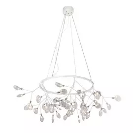 Подвесная светодиодная люстра Crystal Lux Evita SP45 D White/Transparent (1691/245D)