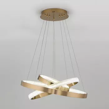 Подвесная светодиодная люстра Eurosvet Posh с пультом управления 90176/3 медный 80W a045417