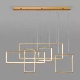 Подвесная светодиодная люстра Евросвет Direct с пультом управления 90178/5 золото a045424