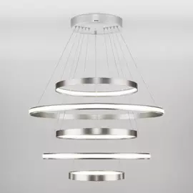 Подвесная светодиодная люстра Eurosvet Direct с пультом управления 90179/5 сатин-никель a045425