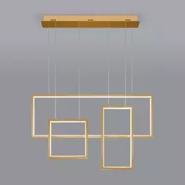 Подвесная светодиодная люстра Евросвет Direct с пультом управления 90178/3 золото a045422