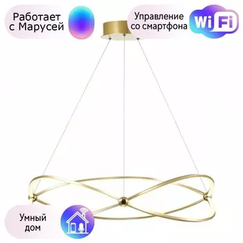 Подвесная светодиодная люстра Odeon Light Lesla с поддержкой Маруся 4730/54L-М