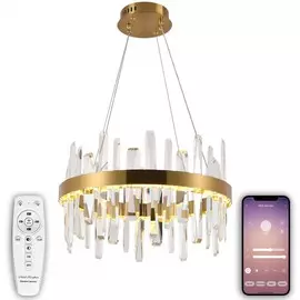 Подвесная светодиодная люстра с Bluetooth и пультом ДУ Natali Kovaltseva SMART НИМБЫ LED LAMPS 81254