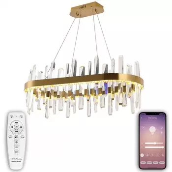Подвесная светодиодная люстра с Bluetooth и пультом ДУ Natali Kovaltseva SMART НИМБЫ LED LAMPS 81258