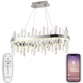 Подвесная светодиодная люстра с Bluetooth и пультом ДУ Natali Kovaltseva SMART НИМБЫ LED LAMPS 81259