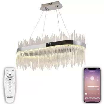 Подвесная светодиодная люстра с Bluetooth и пультом ДУ Natali Kovaltseva SMART НИМБЫ LED LAMPS 81265