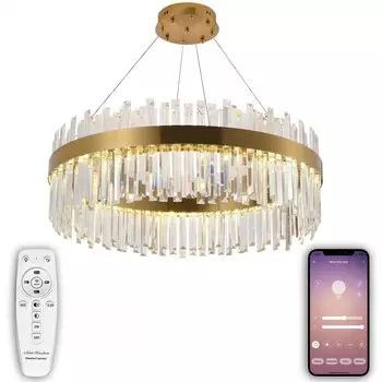 Подвесная светодиодная люстра с Bluetooth и пультом ДУ Natali Kovaltseva SMART НИМБЫ LED LAMPS 81272