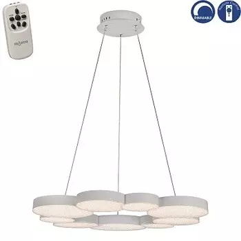 Подвесная светодиодная люстра с пультом ДУ Mantra Lunas 5760