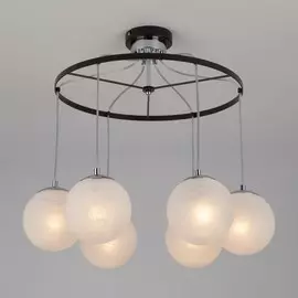 Подвесной светильник 70069/6 хром/черный ЕВРОСВЕТ