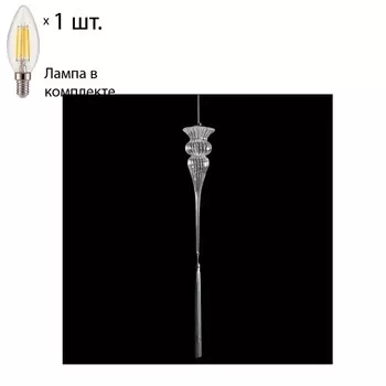 Подвесной светильник Crystal Lux с лампочкой Ki SP1+Lamps E14 Свеча